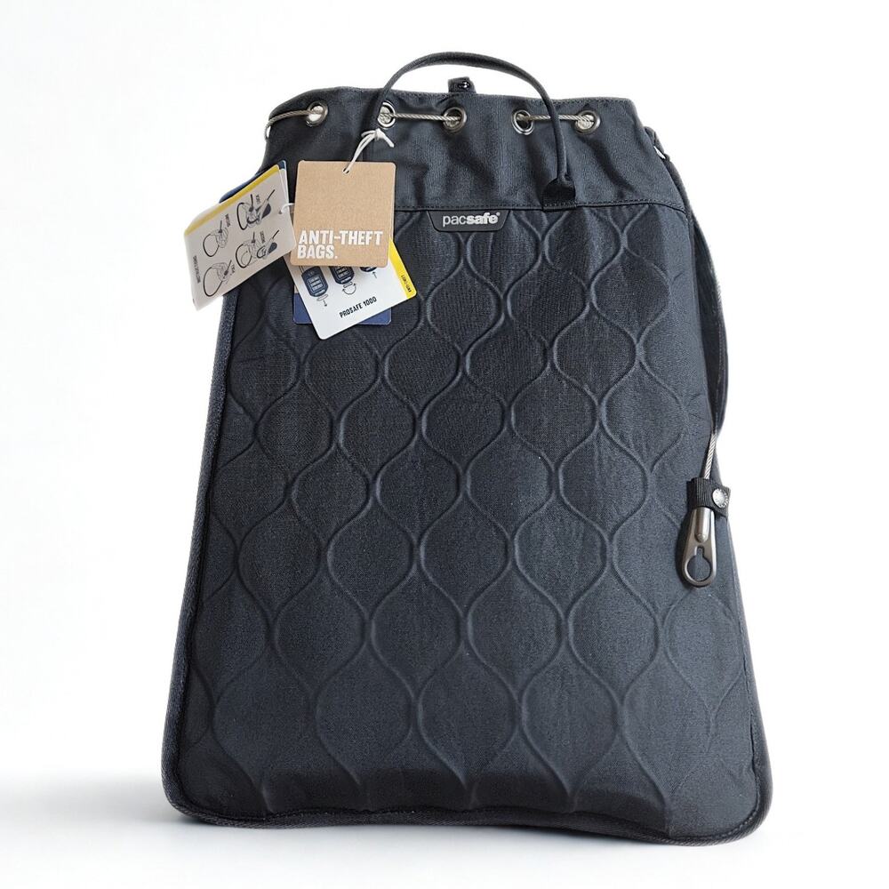 Pacsafe Travelsafe GII 12L Portable Safe Black Anti-Theft EXOmesh NWT No Lock - Picture 2 of 11